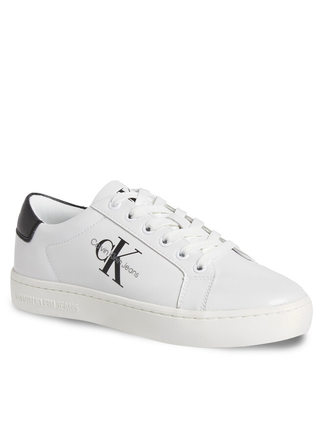 Calvin Klein Jeans Sneakersy Calvin Klein Jeans Classic Cupsole Laceup Lth Wn YW0YW01269 Biały