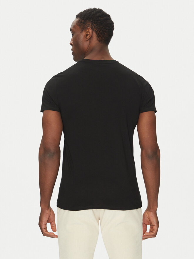 Lacoste Lacoste Marškinėliai TH6709 Juoda Regular Fit