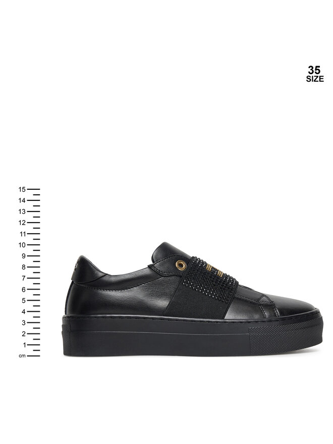 Elisabetta Franchi Снікерcи Elisabetta Franchi Low Cut Velcro F4A9-E0355-1251 D Чорний