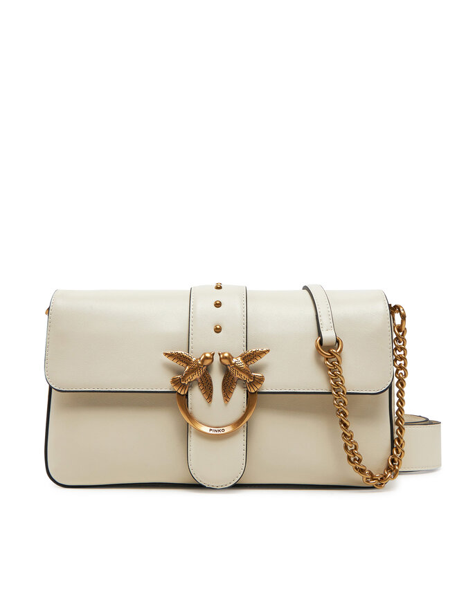 PINKO Kabelka PINKO Love One Mini Slouchy Fl PE 25 PLTT 104340 A0QO Écru