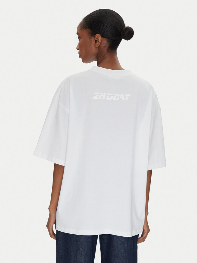 2NDDAY 2NDDAY T-Shirt Arale 2252245310 Weiß Loose Fit