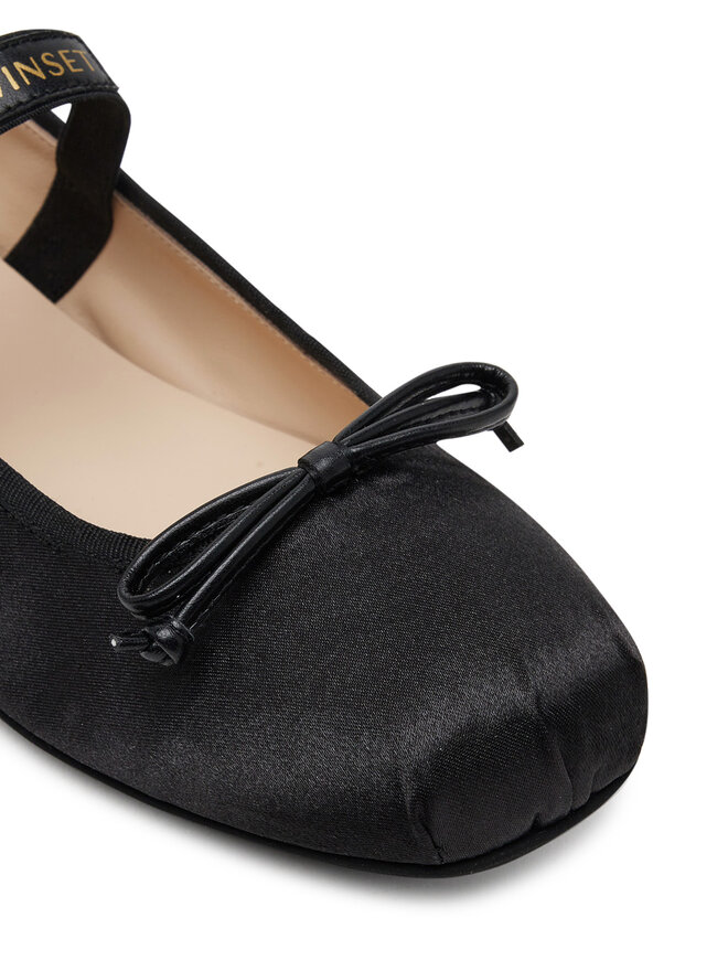 TWINSET Baleríny TWINSET 251GCJ022 S Čierna