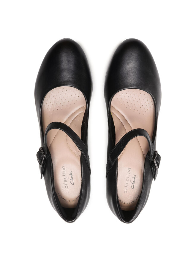 Clarks Туфлі Clarks Ambyr Shine 261577844 Чорний