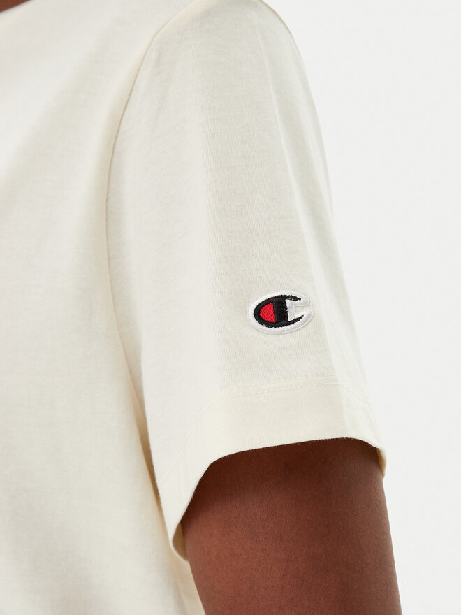 Champion Champion Marškinėliai 117650 Écru Slim Fit