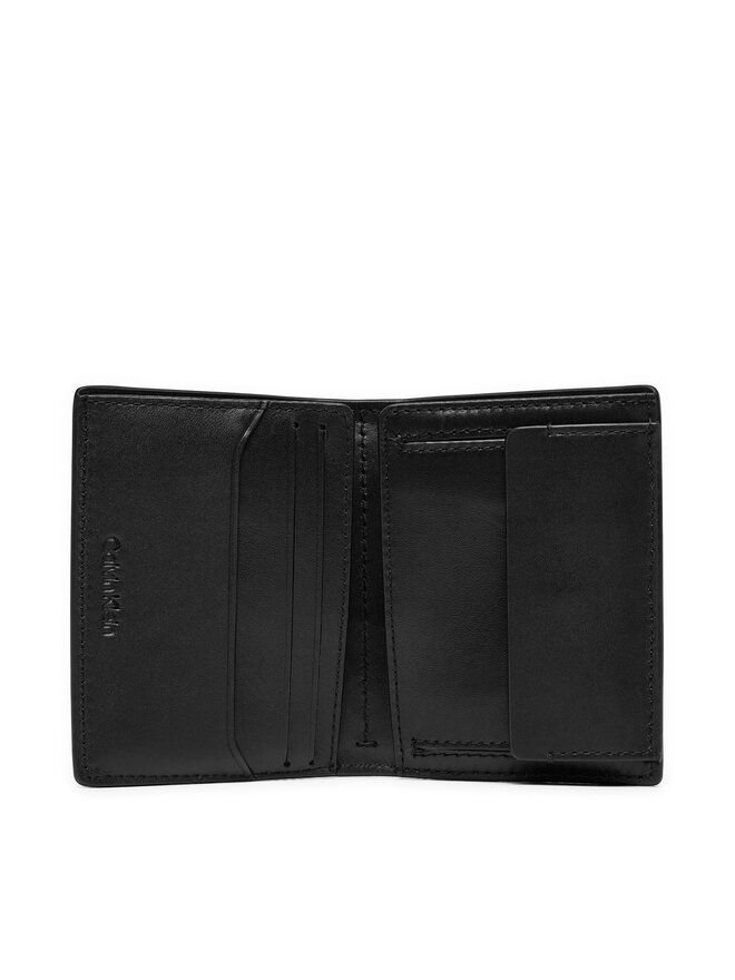 Calvin Klein Portafoglio grande da uomo Calvin Klein Ck Sleek Bifold 7cc W/Coin K50K512694 Nero