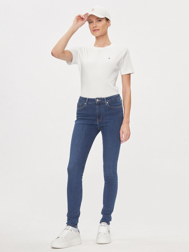 Tommy Hilfiger Tommy Hilfiger Camiseta New Cody WW0WW40587 Blanco Slim Fit