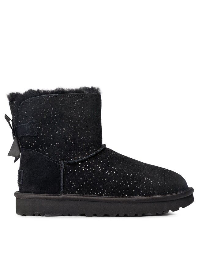 Ugg Cizme de zăpadă Ugg W Mini Bailey Bow Metallic Spots 1134135 Negru