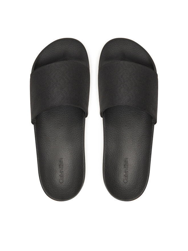 Calvin Klein Pantoletten Calvin Klein Pool Slide Jaq Mono HM0HM01762 Schwarz