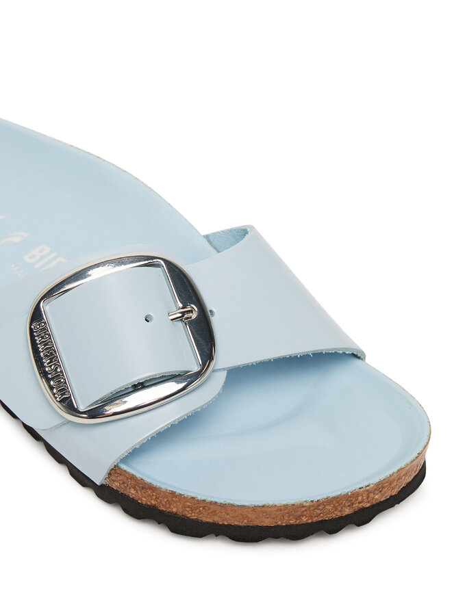 Birkenstock Pantoletten Birkenstock Madrid Big Buckle Hex 1030364 Himmelblau
