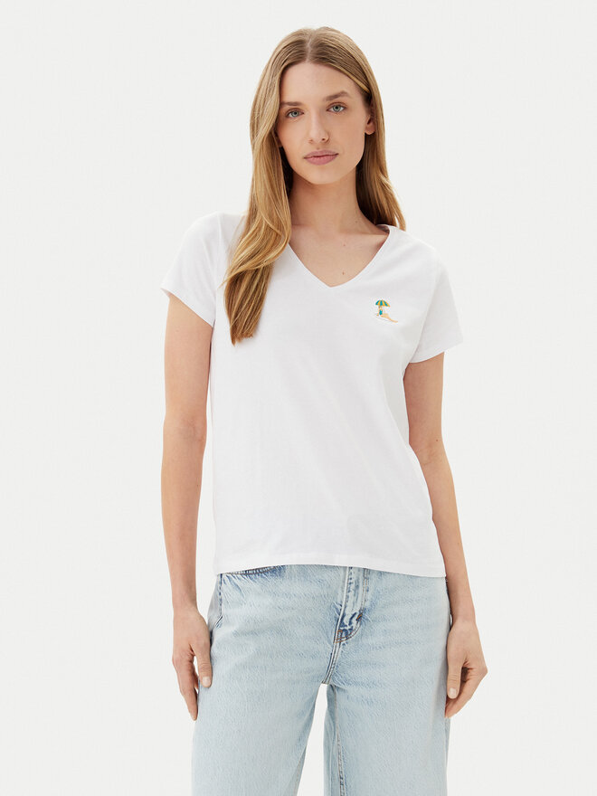 Pieces Pieces Marškinėliai Tilly 17157705 Balta Regular Fit