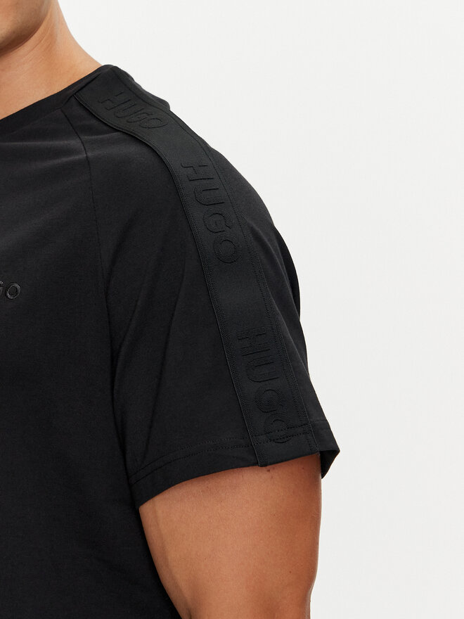 HUGO Hugo Marškinėliai Tonal Logo 50520480 Juoda Regular Fit