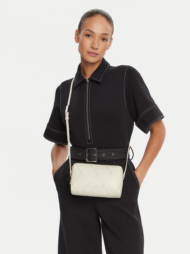 Calvin Klein Сумка Calvin Klein Ck Woven Camera Bag K60K613002 Écru