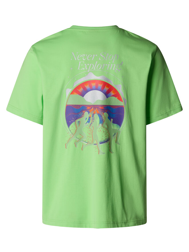 The North Face The North Face Camiseta Unisex SS Never Stop NF0A8C3A Verde Relaxed Fit