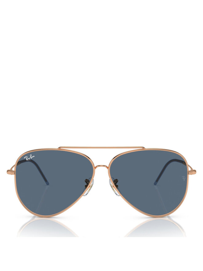 Ray-Ban Okulary przeciwsłoneczne Ray-Ban Aviator Reverse 0RBR0101S 92023A Różowe złocenie