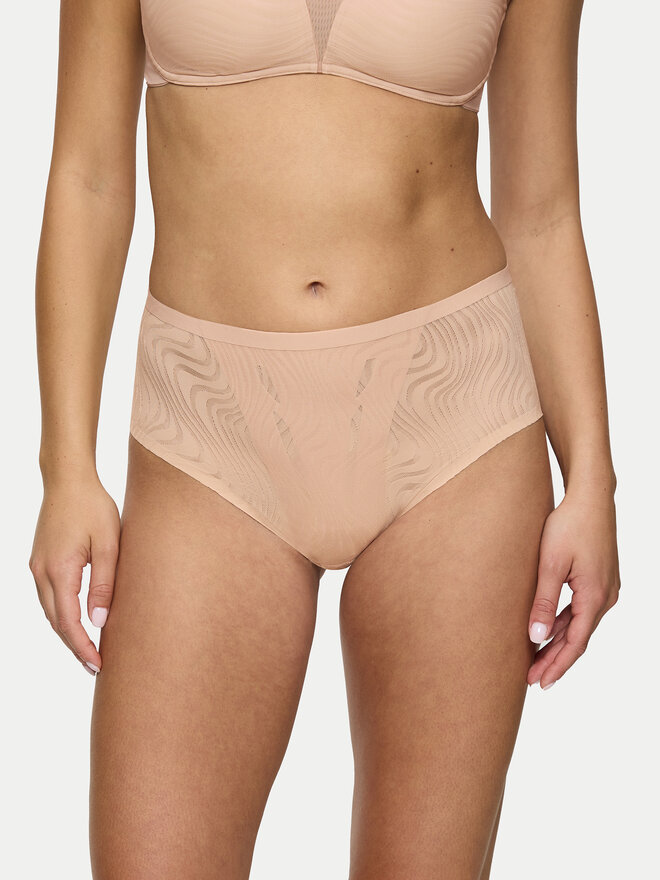 Triumph Triumph Klasične spodnje hlačke z visokim pasom Shape Smart Ellipse 10222289 Bež