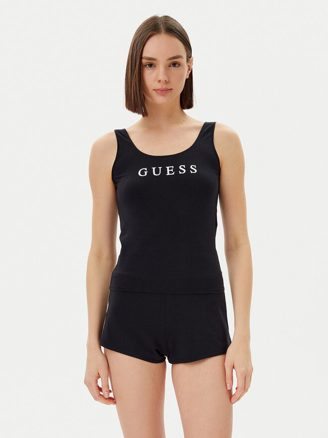Guess Guess Πιτζάμα O5GX13 KBBU1 Μαύρο Regular Fit