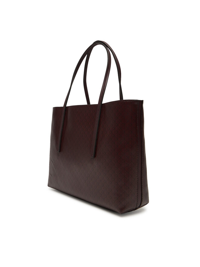 Calvin Klein Handtasche Calvin Klein Emblem Aop Small Tote LV04F3267G Dunkelrot
