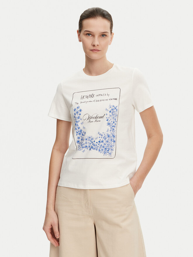 Weekend Max Mara Weekend Max Mara T-Shirt Teiera 2515971052 Λευκό Regular Fit