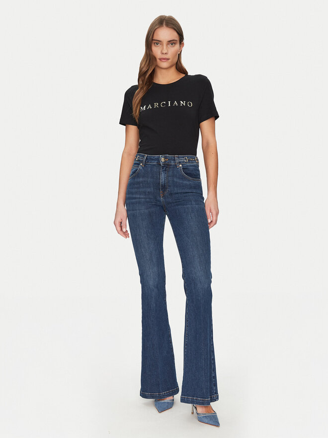 Marciano Guess Marciano Guess Camiseta 5GGI00 6008A Negro Slim Fit