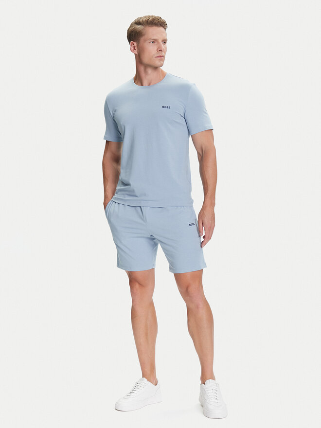 BOSS BOSS Camiseta Mix&Match 50515312 Celeste Regular Fit
