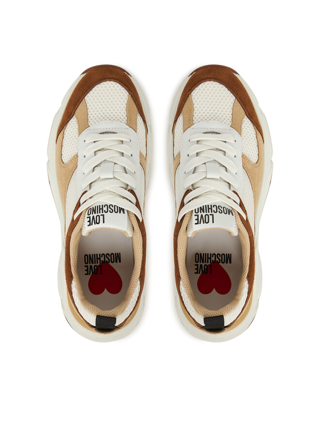 LOVE MOSCHINO Снікерcи LOVE MOSCHINO JA15246G0NIQF10B Бежевий
