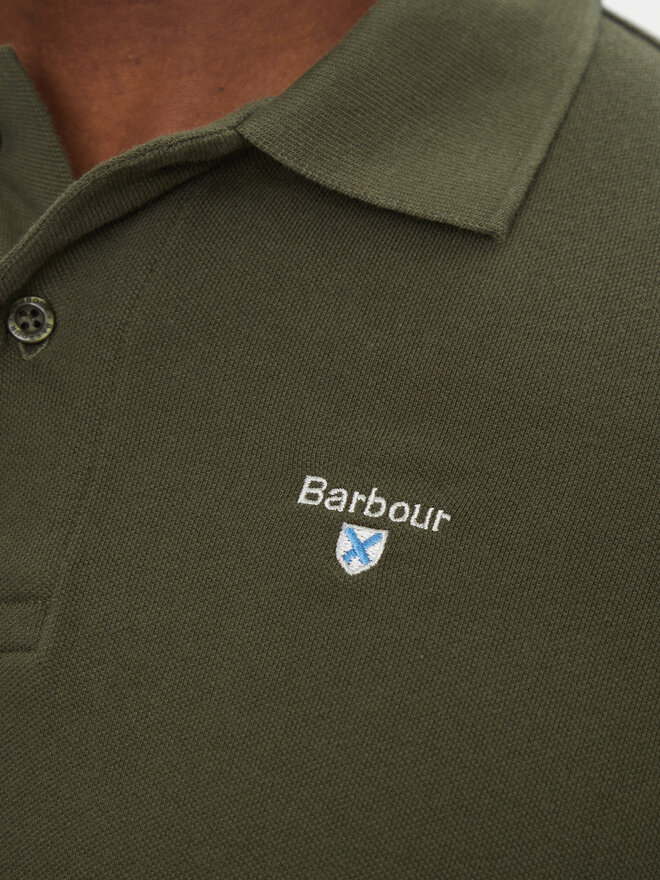 Barbour Barbour Pólóing Original Sports MML0358OL71 Zöld Tailored Fit