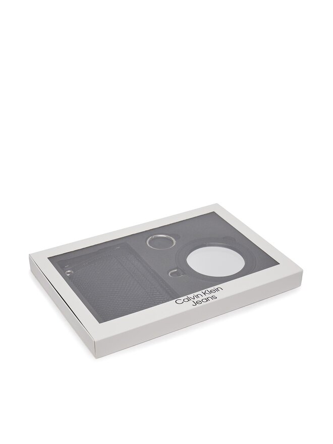 Calvin Klein Jeans Великий жіночий гаманець Calvin Klein Jeans Sculpted Wallet Round Mirror K60K611562 Чорний
