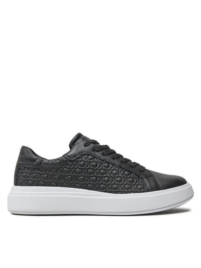 Calvin Klein Sneakers Calvin Klein Low Top Lace Up Lth Mono HM0HM01498 Nero