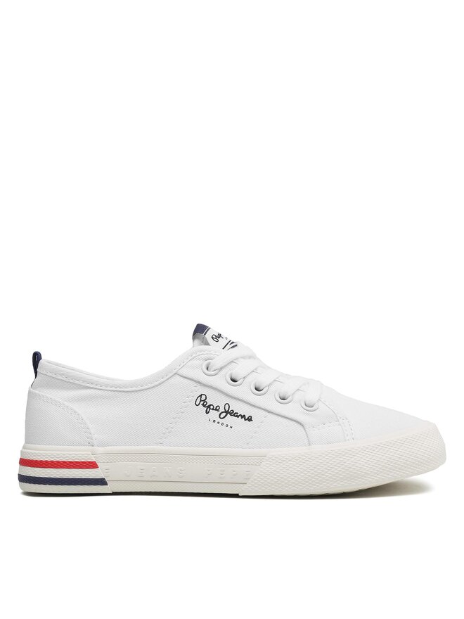 Pepe Jeans Tenisky Pepe Jeans Brady Basic G PGS30561 Biela