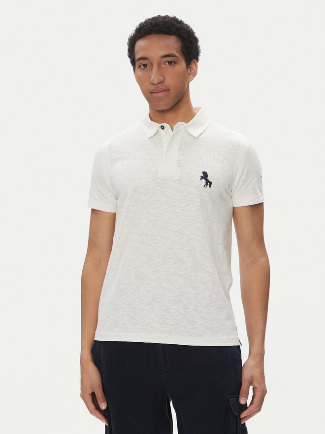 Aeronautica Militare Aeronautica Militare Polo majica 251PO1857J680 Bela Regular Fit