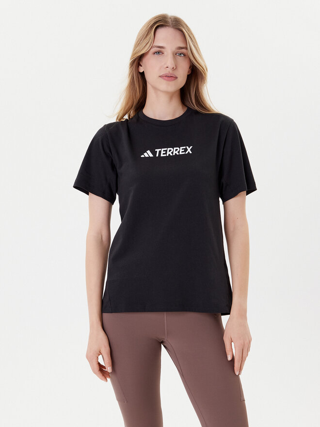 adidas adidas T-Shirt Terrex Classic Logo JF9131 Schwarz Regular Fit