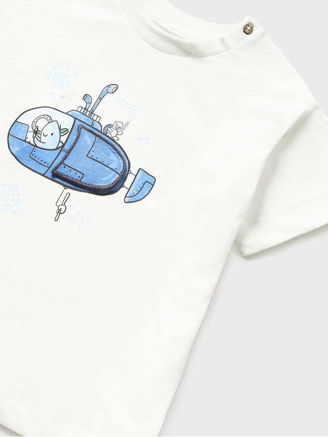 Mayoral Mayoral T-Shirt 1029 Λευκό Regular Fit