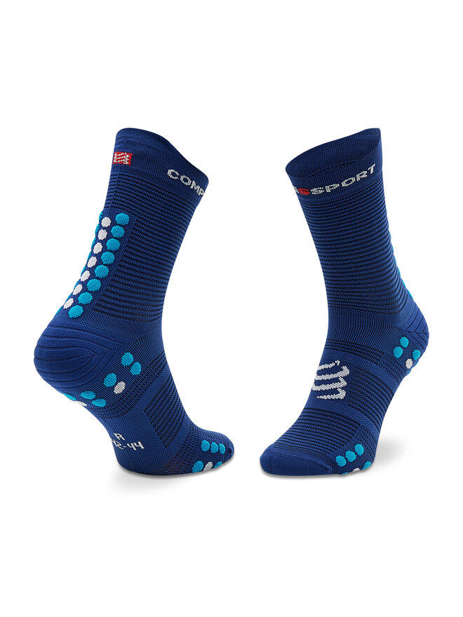 Compressport Ilgos Unisex Kojinės Compressport Pro Racing Socks V4.0 Run High XU00046B_533 Tamsiai mėlyna