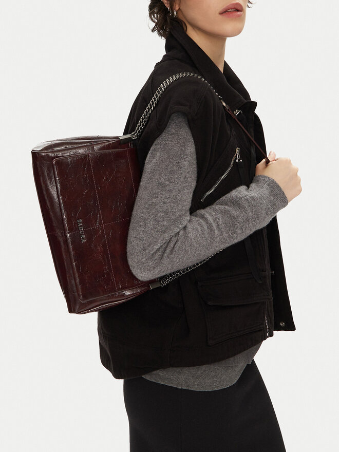 Badura Handtasche Badura C-AILA-LDA7951 Dunkelrot