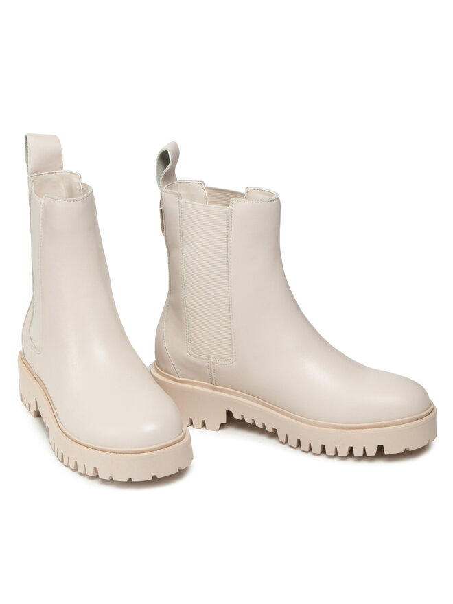 Guess Боти тип челси Guess Oakess FL7OAK LEA10 Бежов