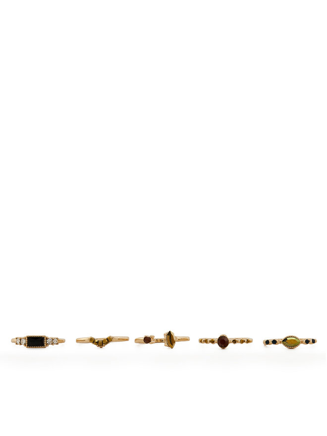 Aldo 5er-Set Ringe Aldo Faralden 13868576 Braun