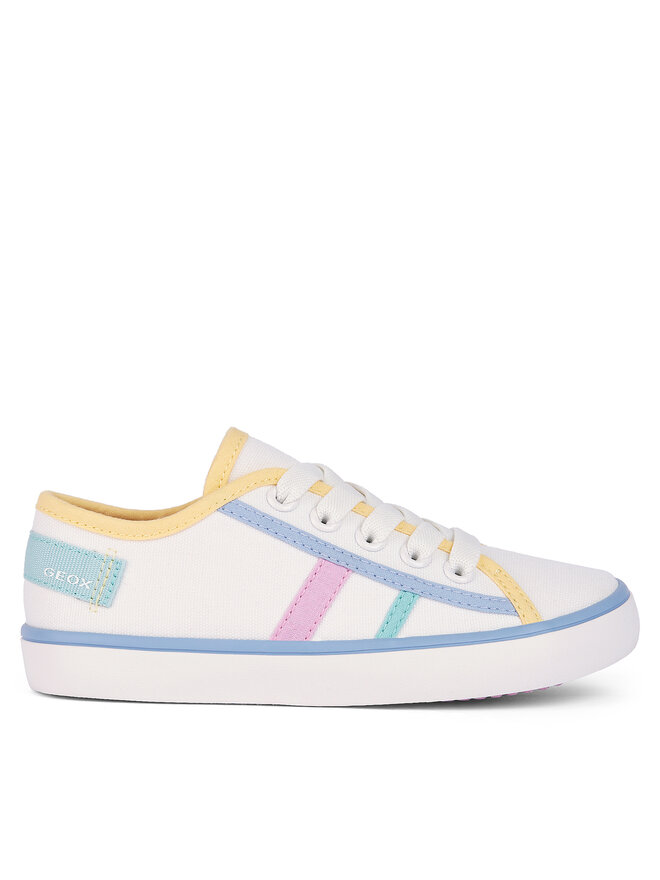 Geox Tenisky Geox J Gisli Girl J454NF 00010 C1372 D Bílá