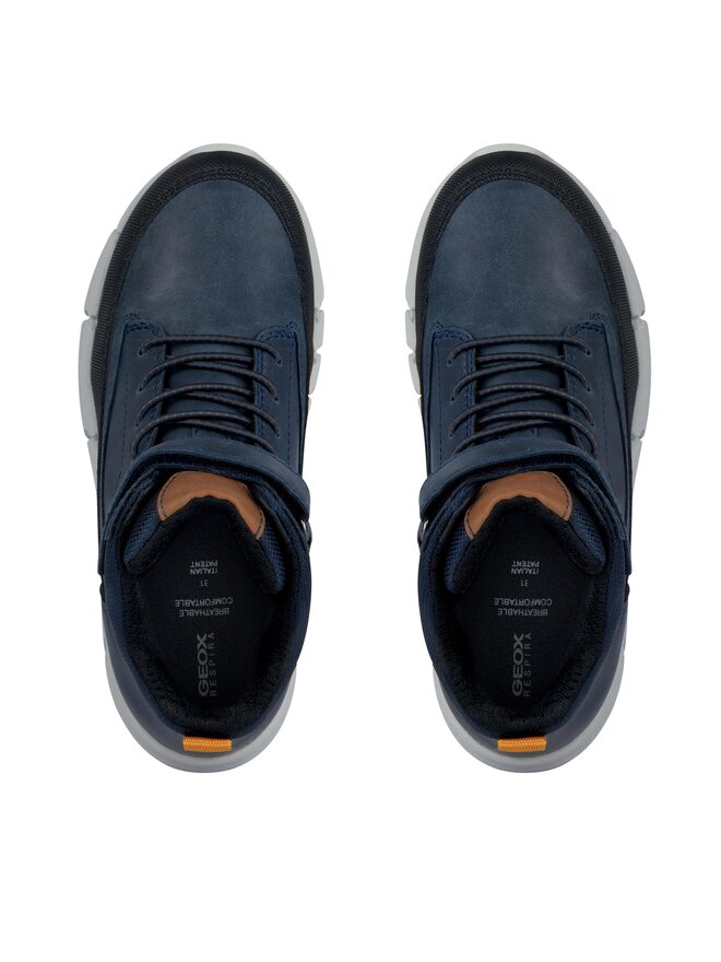Geox Čižmy Geox J Flexyper Boy J369BA 0CLFU C4002 M Tmavomodrá
