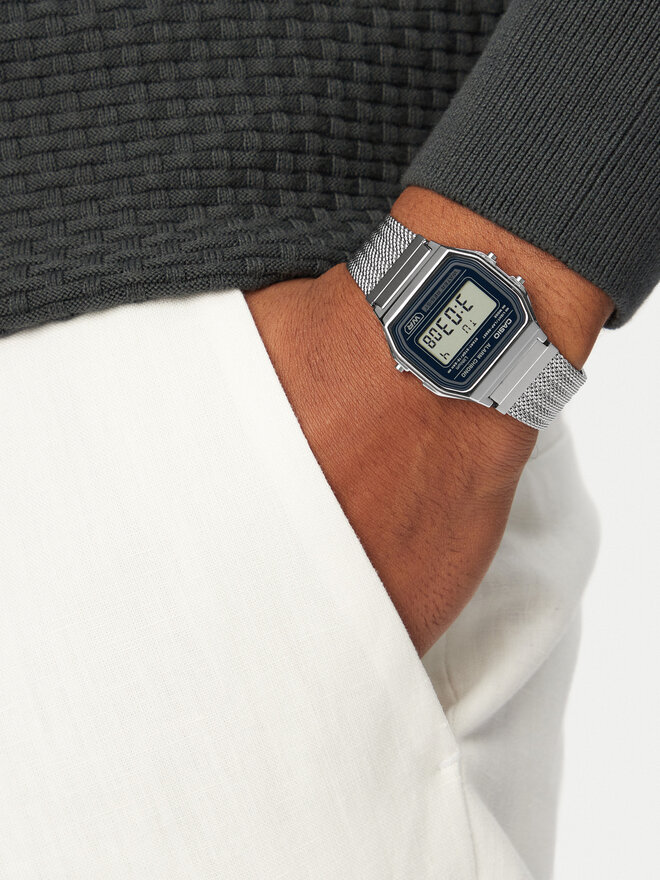 Casio Uhr Casio Vintage A158WEM-3EF Silberfarben