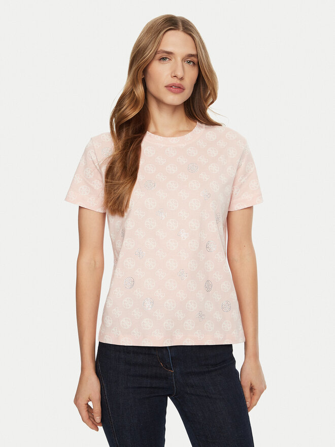 Guess Guess Camiseta V4YI04 I3Z14 Rosa Regular Fit