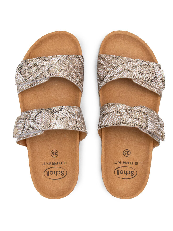 Mules SCHOLL Lusaka 2.0 - Semelle En Mousse Confort - Fermeture à Enfiler Facile - Talon Plat Stable - Style Décontracté à Bout Ouvert Et Double Sangle - Pour Tous Les Jours