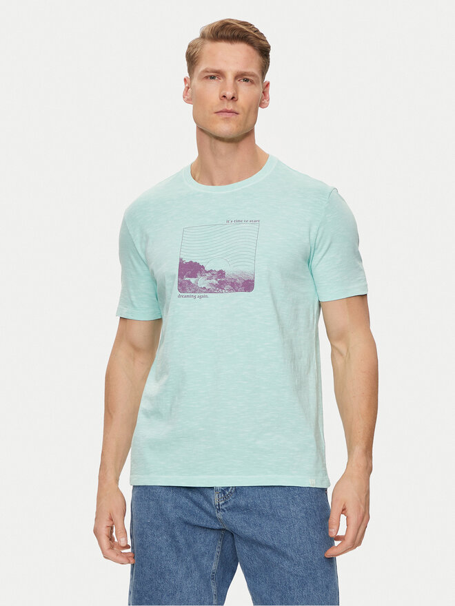 United Colors Of Benetton United Colors Of Benetton Camiseta 3F98U1092 Verde Regular Fit