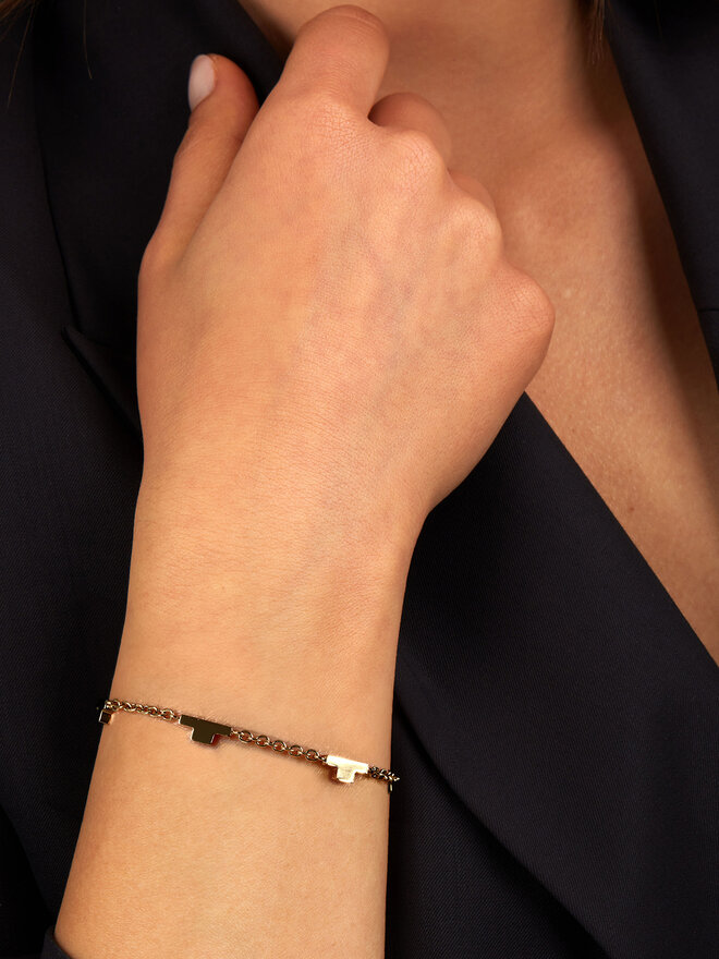 Trussardi Bransoletka Trussardi TJAXC65 Złoty