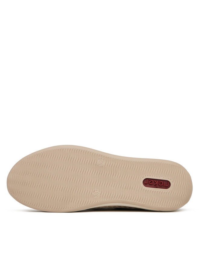 Rieker Sneakersy Rieker N1112-60 Złoty