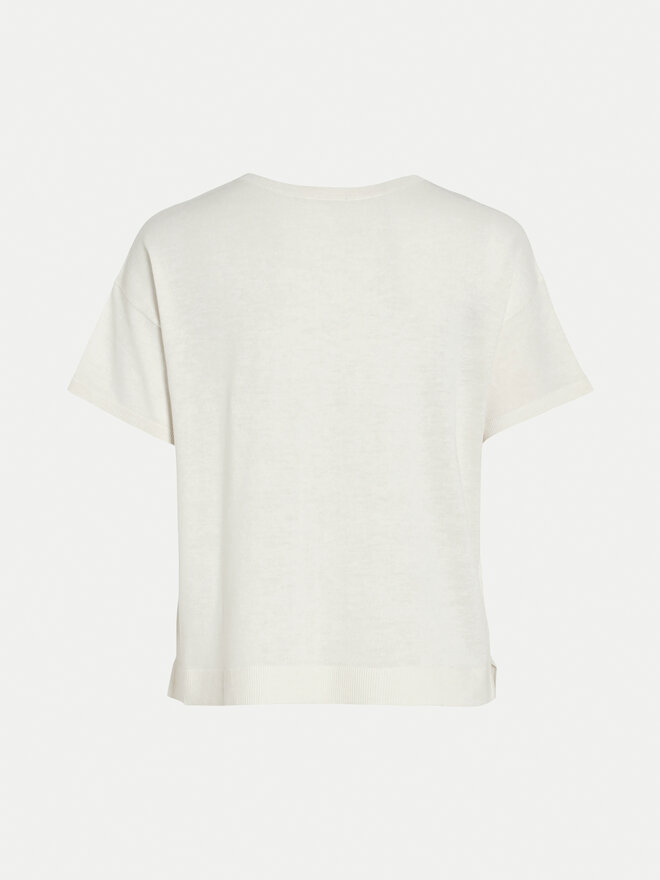 Vila Vila Camiseta Abella 14089540 Blanco Relaxed Fit