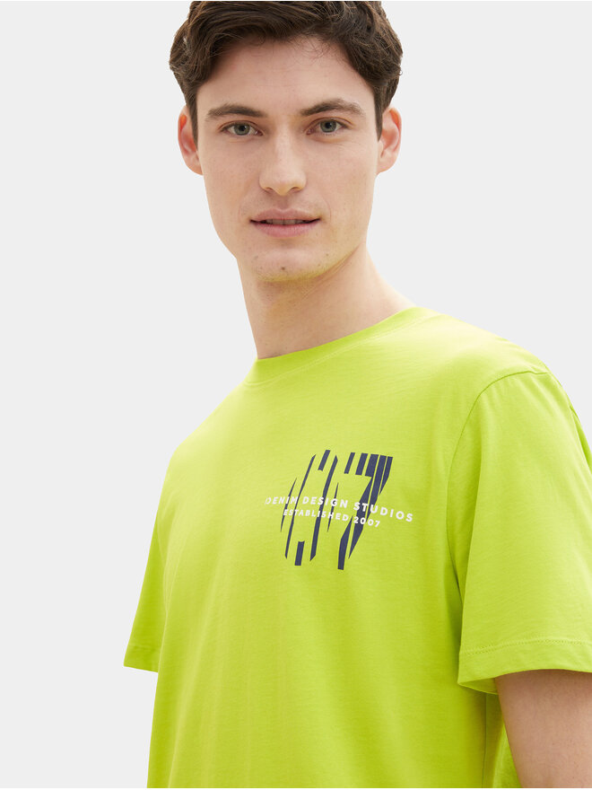 Tom Tailor Denim Tom Tailor Denim Camiseta 1040838 Verde Regular Fit