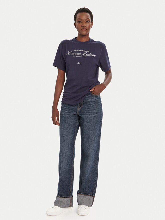 HUGO HUGO Camiseta Vintage 50545551 Azul marino Relaxed Fit