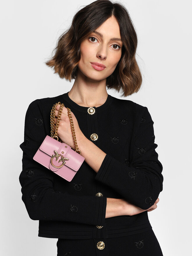 Сумка Pinko Love Micro Simply . AI 22-23 PLTT 1P22XN Y5H7 Рожевий