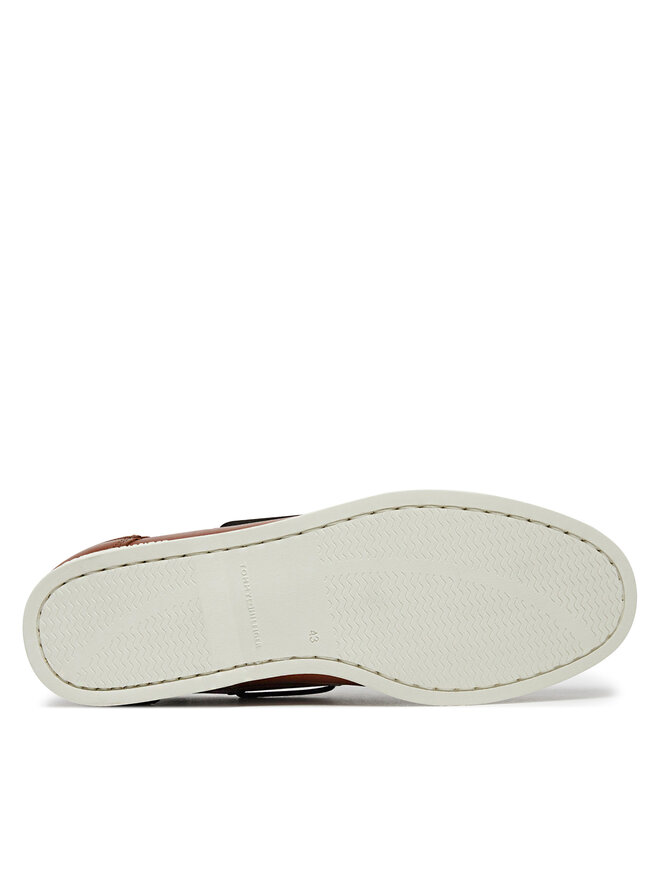 Tommy Hilfiger Pusbačiai Tommy Hilfiger Th Boat Shoe Core Lth FM0FM05569 Ruda