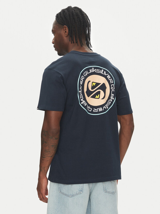 Quiksilver Quiksilver Marškinėliai Circle Back Ss EQYZT08054 Tamsiai mėlyna Regular Fit